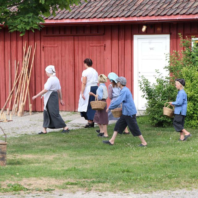 Tidsreisen ute på tunet